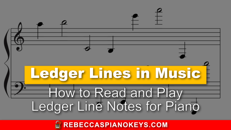 Ledger Lines In Music How To Read And Play Ledger Line Notes For Piano