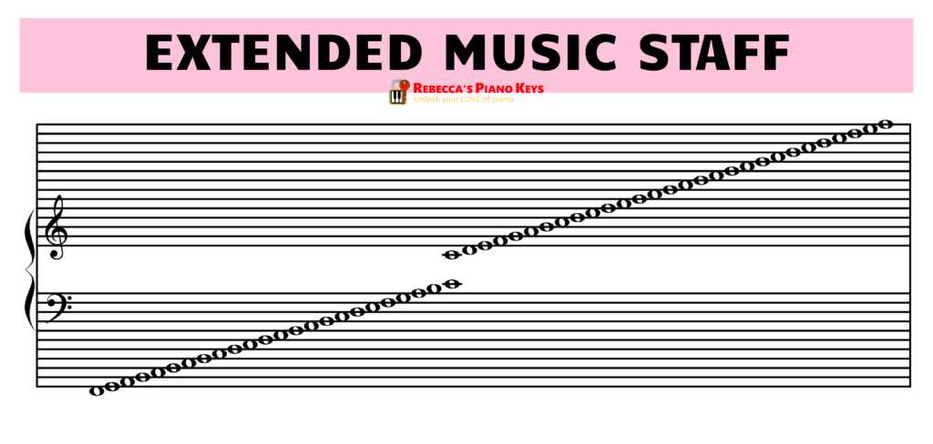 extended music staff